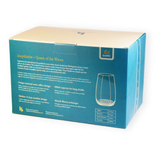 Load image into Gallery viewer, Amphitrite Set of 6 Highball Tumblers box showcasing wave-effect design and modern stemless silhouette.