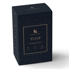 Load image into Gallery viewer, Katie Jayne 285ml 'Tulip' Champagne Flutes Set of 4, Mouth-Blown Glass Set