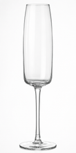Load image into Gallery viewer, Clear champagne flute on a white background