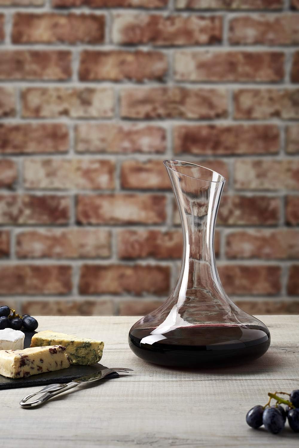 Katie Jayne Wine Decanter 1.5L | Luxury Wine Carafe  | Mouth-Blown Glassware Multipacks